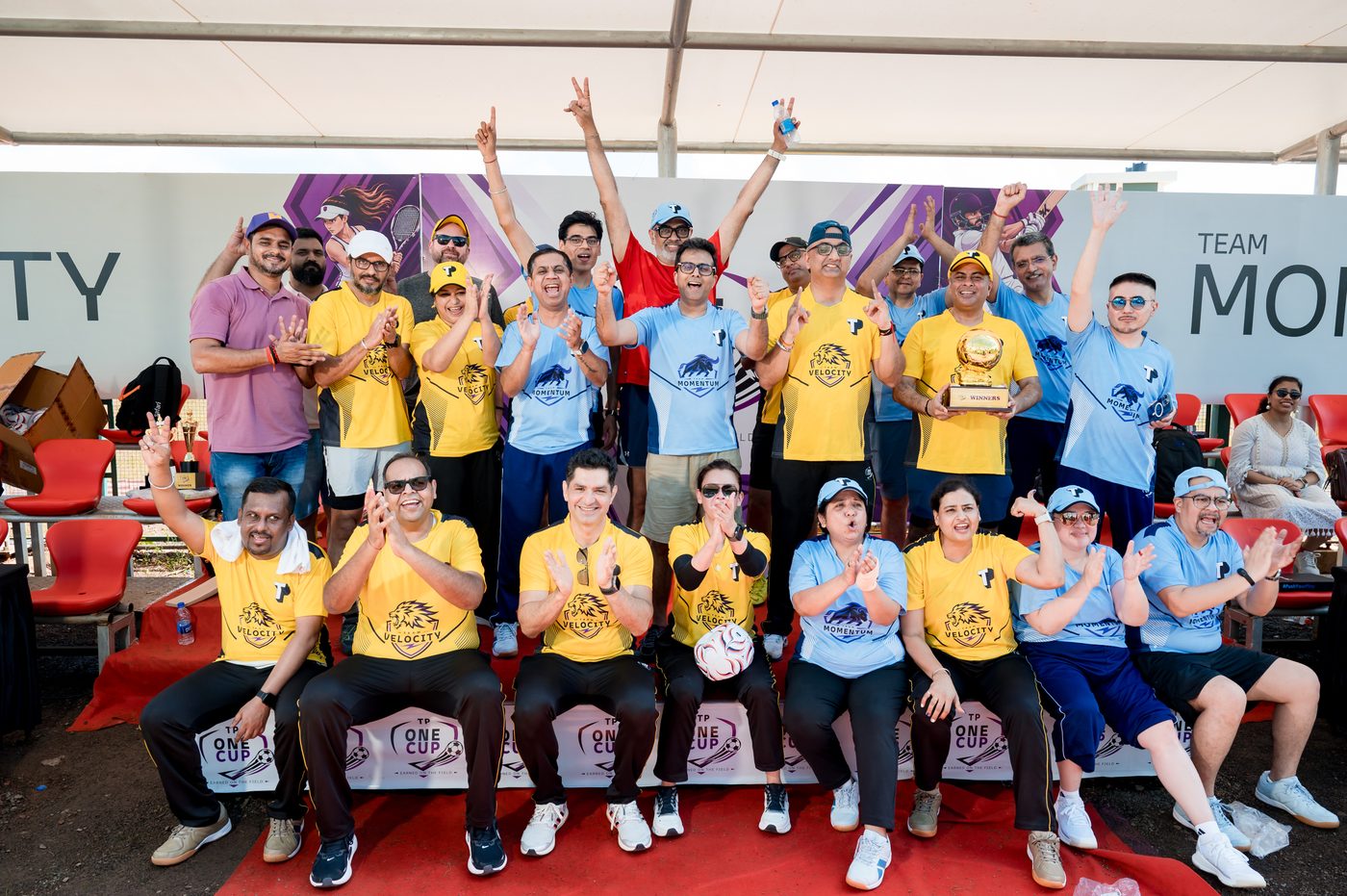 All 23 Teleperformance CXOs — The One Team Cup Goa 2026